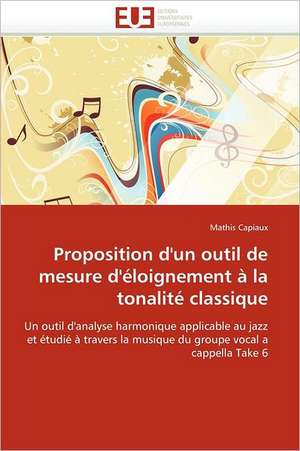 Proposition D'Un Outil de Mesure D'Eloignement a la Tonalite Classique: Logiques Sous-Jacentes de Mathis Capiaux