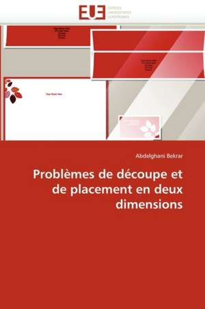 Problèmes de découpe et de placement en deux dimensions de Abdelghani Bekrar