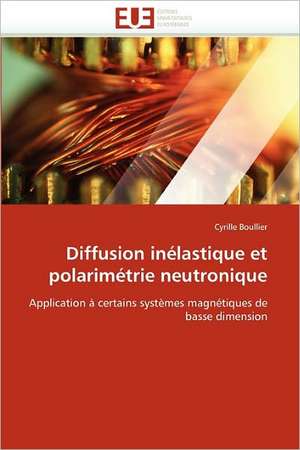 Diffusion Inelastique Et Polarimetrie Neutronique: de La Propriete A L''Application de Cyrille Boullier