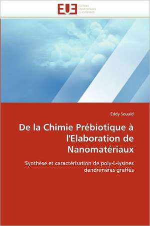 De la Chimie Prébiotique à l'Elaboration de Nanomatériaux de Eddy Souaid