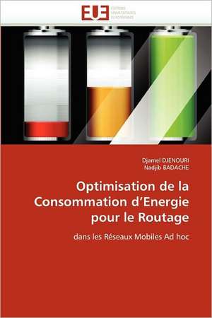 Optimisation de la Consommation d'Energie pour le Routage de Djamel DJENOURI