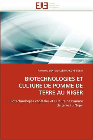 Biotechnologies Et Culture de Pomme de Terre Au Niger de Ramatou SIDIKOU DJERMAKOYE SEYNI