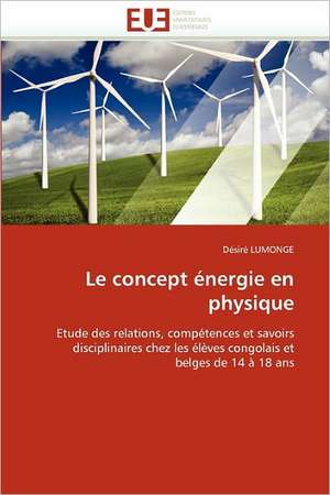 Le concept énergie en physique de Désiré Lumonge