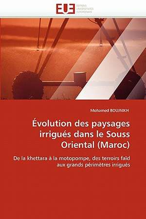 Évolution des paysages irrigués dans le Souss Oriental (Maroc) de Mohamed Boujnikh