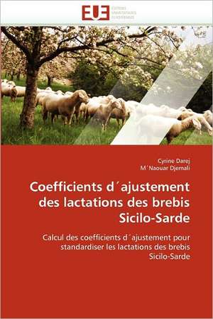 Coefficients d´ajustement des lactations des brebis Sicilo-Sarde de Cyrine Darej