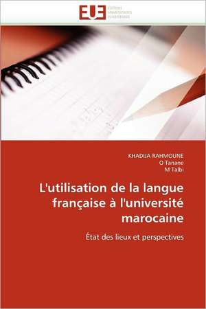 L'utilisation de la langue française à l'université marocaine de Khadija Rahmoune