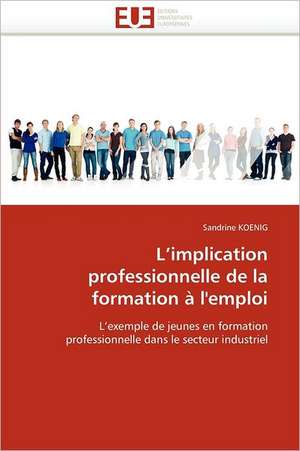 L'Implication Professionnelle de La Formation A L'Emploi: Un Art Politique? de Sandrine KOENIG