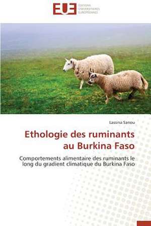 Ethologie Des Ruminants Au Burkina Faso