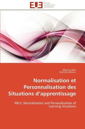 Normalisation Et Personnalisation Des Situations D Apprentissage