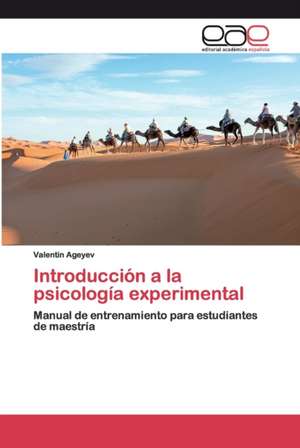 Introducción a la psicología experimental de Valentin Ageyev