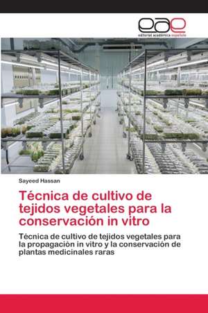 Técnica de cultivo de tejidos vegetales para la conservación in vitro de Sayeed Hassan