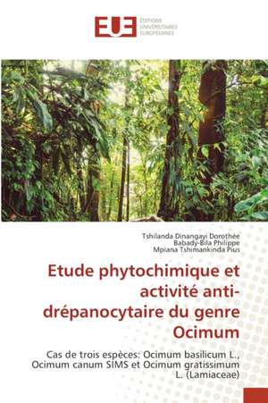 Etude phytochimique et activité anti-drépanocytaire du genre Ocimum de Tshilanda Dinangayi Dorothée