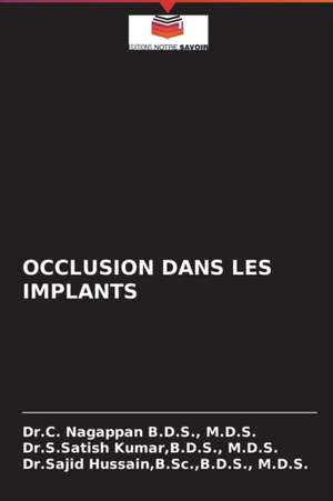 OCCLUSION DANS LES IMPLANTS de M. D. S. B. D. S.