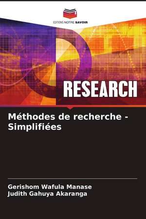 Méthodes de recherche - Simplifiées de Gerishom Wafula Manase