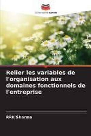 Relier les variables de l'organisation aux domaines fonctionnels de l'entreprise de Rrk Sharma