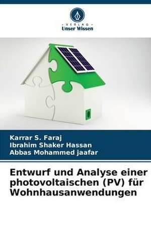 Entwurf und Analyse einer photovoltaischen (PV) für Wohnhausanwendungen de Karrar S. Faraj