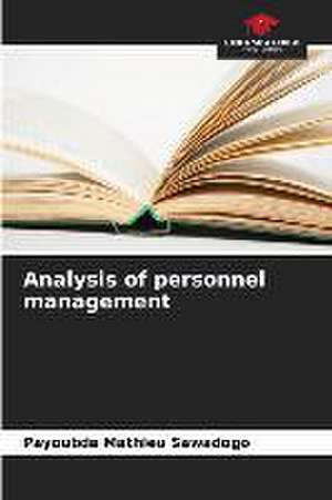 Analysis of personnel management de Payoubda Mathieu Sawadogo