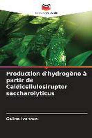 Production d'hydrogène à partir de Caldicellulosiruptor saccharolyticus de Galina Ivanova