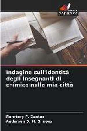 Indagine sull'identità degli insegnanti di chimica nella mia città de Ranniery F. Santos