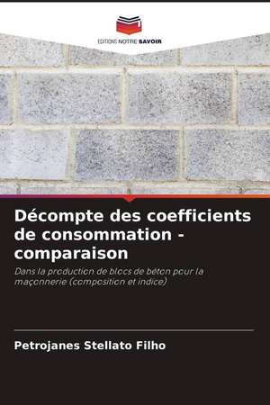 Décompte des coefficients de consommation - comparaison de Petrojanes Stellato Filho