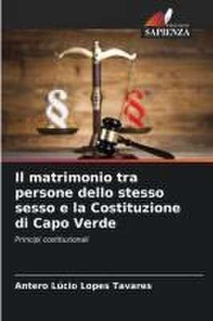 Il matrimonio tra persone dello stesso sesso e la Costituzione di Capo Verde de Antero Lúcio Lopes Tavares