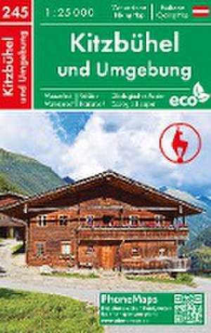 Kitzbühel und Umgebung, Wander - Radkarte 1 : 25 000 de Spol. S R. O. Freytag - Berndt