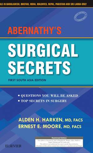 Abernathy's Surgical Secrets: First South Asia Edition de Alden H. Harken