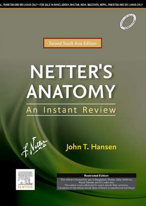 Netter's Anatomy: An Instant Review - Second South Asia Edition de John T. Hansen