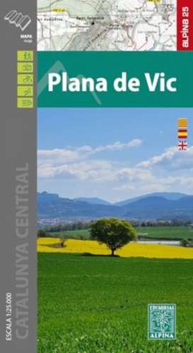 Plana de Vic - Catalunya Central map & guide