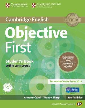 Objective First for Spanish Speakers Self-Study Pack (Student's Book with Answers, Class CDs (3)) de Annette Capel