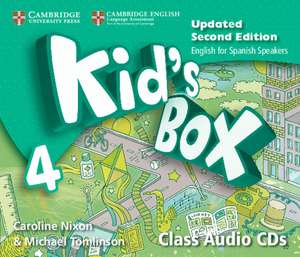 Kid's Box Level 4 Class Audio CDs (4) Updated English for Spanish Speakers de Caroline Nixon