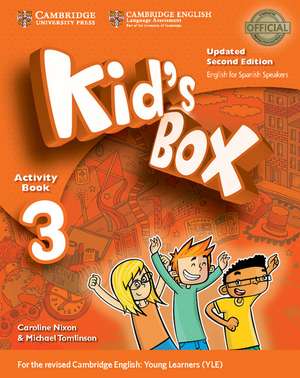 Kid's Box Level 3 Activity Book with CD ROM and My Home Booklet Updated English for Spanish Speakers de Caroline Nixon