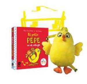 Pack de El pollo Pepe va al colegio + muñeco mochila