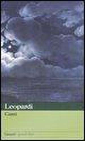 I canti de Giacomo Leopardi