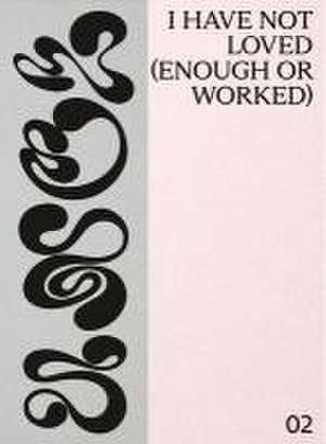 I Have Not Loved (Enough or Worked) de Rachel Ciesla