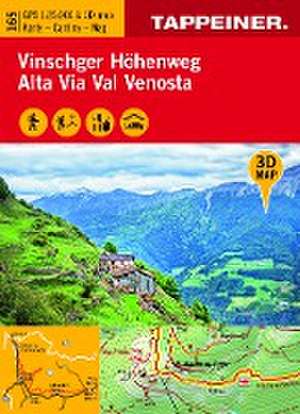 3D-Wanderkarte Vinschger Höhenweg 1 : 25 000 de Athesia Tappeiner Verlag