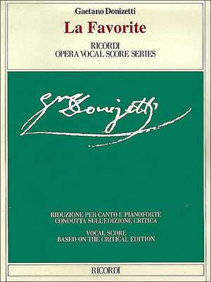 La Favorita: Vocal Score de Gaetano Donizetti