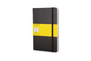 Moleskine Pocket Squared Hardcover Notebook Black