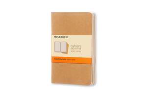 Moleskine Ruled Cahier - Kraft Cover (3 Set) de Moleskine