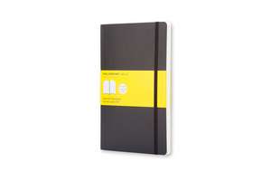 Moleskine Soft Cover Pocket Squared Notebook Black