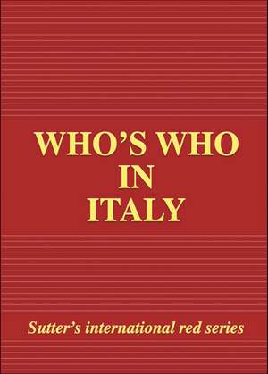 Who's Who in Italy de Giancarlo Colombo