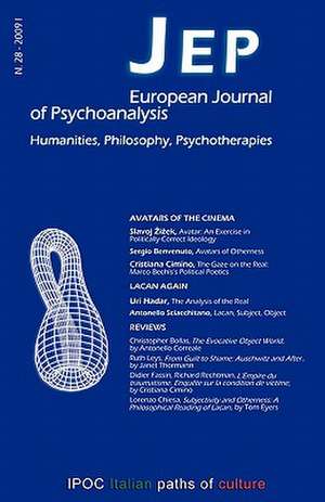 European Journal of Psychoanalysis 28 de Sergio Benvenuto