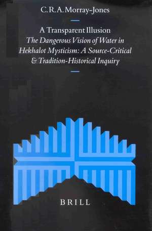 A Transparent Illusion: The Dangerous Vision of Water in Hekhalot Mysticism. A Source-Critical and Tradition-Historical Inquiry de C.R.A. Morray-Jones