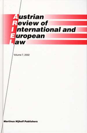 Austrian Review of International and European Law, Volume 7 (2002) de Gerhard Loibl