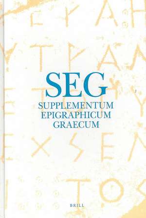 Supplementum Epigraphicum Graecum, Volume XXXIII (1983) de H. W. Pleket