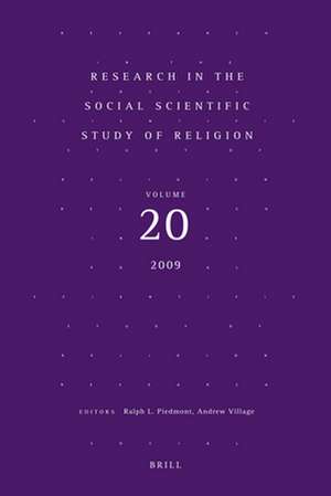 Research in the Social Scientific Study of Religion, Volume 20 de Ralph L. Piedmont