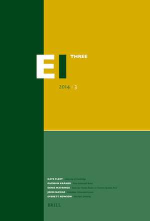 Encyclopaedia of Islam - Three 2014-3 de Kate Fleet