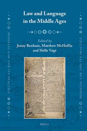 Law and Language in the Middle Ages de Matthew W. McHaffie