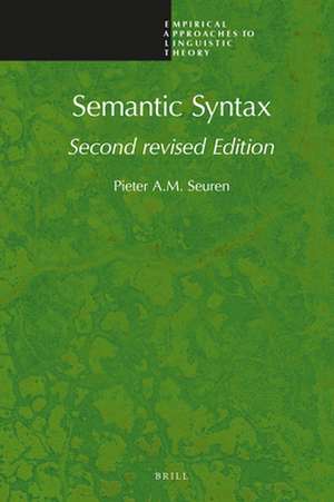 Semantic Syntax de Pieter Seuren
