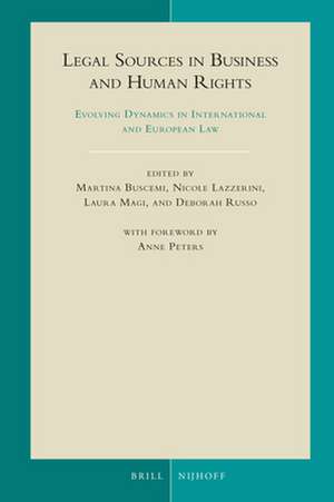 Legal Sources in Business and Human Rights: Evolving Dynamics in International and European Law de Martina Buscemi